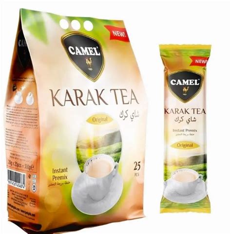 Karak Tea Original, пряный восточный чай c молоком в пакетиках, 25 саше ...