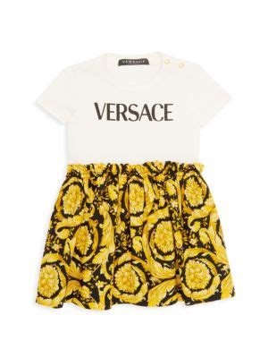 Versace Baby Girl's Logo Baroque Dress on SALE | Saks OFF 5TH