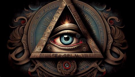 Eye In Triangle Stock Illustration Illustration Of Sign 276519836