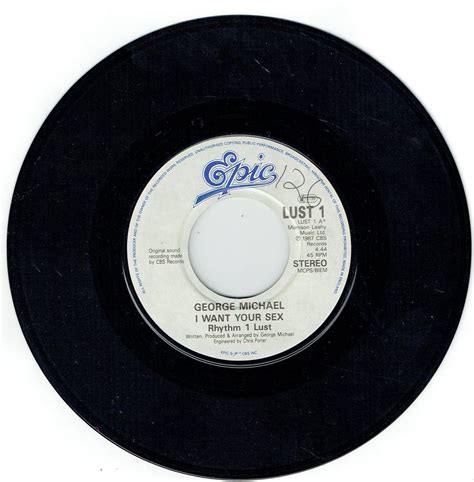 Amazon I Want Your Sex Inch Vinyl Aussie Epic Cds Vinyl