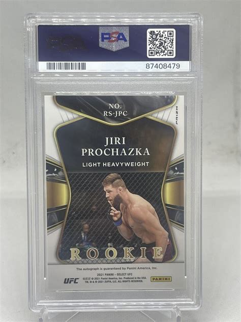 2021 SELECT ROOKIE DISCO AUTOGRAPHED JIRI PROCHAZKA UFC Panini PSA 10