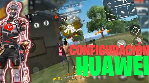 Configuración perfecta para subir mira en free fire huawei YouTube