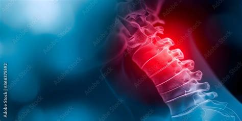 highlighting coccygeal fracture  red  visual clarity concept
