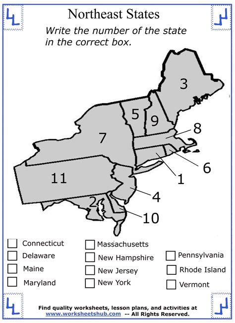 Northeast States And Capitals