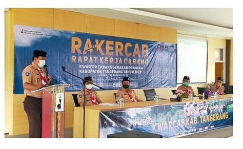 Maesyal Rasyid Buka Rakercab Pramuka Kabupaten Tangerang Tahun 2022