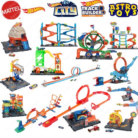 Jual Hot Wheels Track Builder Loop City Downtown Mattel Original Mainan Anak Trek Lintasan