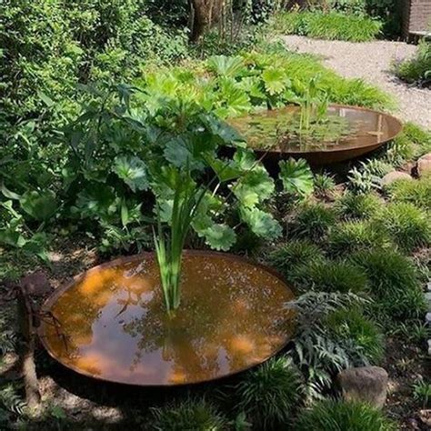 Reflective Water Pools Steel Water Features Water Garden Water Bowl