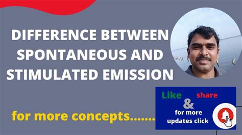 DIFFERENCE BETWEEN SPONTANEOUS AND STIMULATED EMISSION OF RADIATION