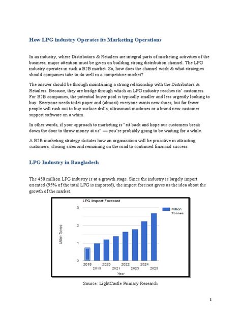 lpg industry operates  marketing operations  liquefied