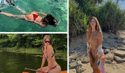 Izabella Krzan W Bikini Eksponuje Pon Tne Cia O Tak Wakacje Sp Dza A Gwiazda Telewizji Zdj Cia