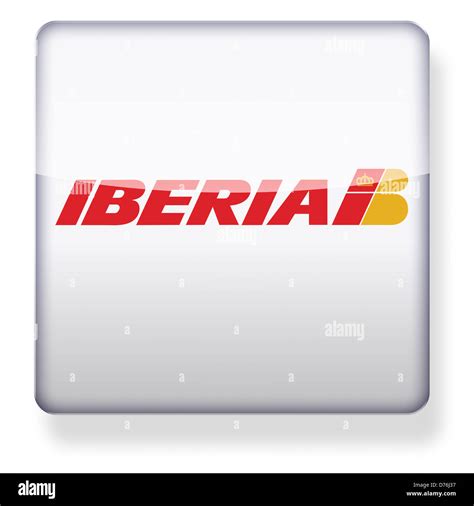 Iberia Airlines Logo As An App Icon Clipping Path Included Stock Photo