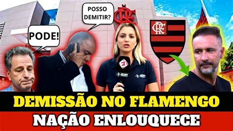 SAIU AGORA BOMBA NO CT DO FLAMENGO DEMISSÃO DE VÍTOR PEREIRA