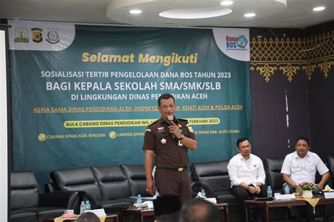 Kejati Aceh Sosialisasi Tertib Dana Bos Untuk Upaya Pencegahan