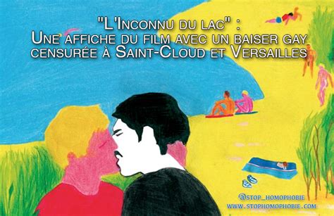 L Inconnu du lac Une affiche du film avec un baiser gay censurée à Saint Cloud et Versailles