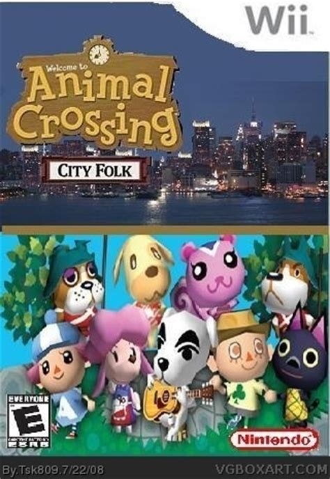 Animal Crossing: City Folk Wii Box Art Cover by Tsk809