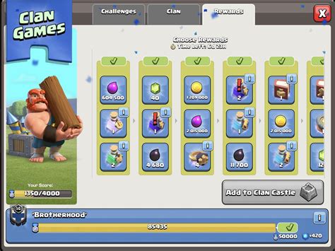 Clan games completed! : r/ClanBrotherhood