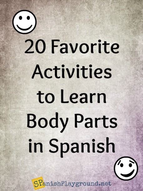 Teaching Spanish Body Parts Worksheet