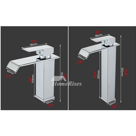 Chrome Tall Vessel Sink Faucet Brass Polished Silver Black Gold White Bathroom Hot And Cold