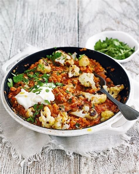 Roasted Cauliflower Dhal Recipe Delicious Magazine