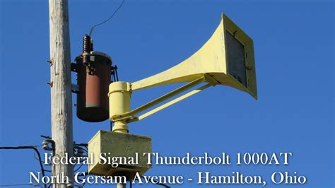 8 RPM Federal Signal Thunderbolt 1000T Siren Test Full Alert