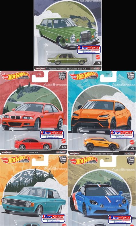 Hot Wheels Hotwheels PREMIUM CAR CULTURE AUTO STRASSE MERCEDES BENZ SEL BMW M