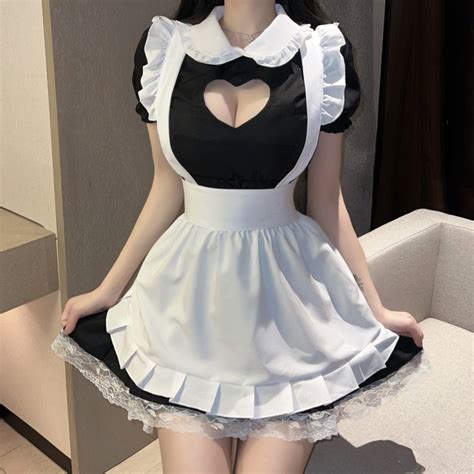 Jual Hiqualitygoods Cosplay Lingerie Kostum Maid Sexy Dress Pakaian Pelayan Sexy Big Size