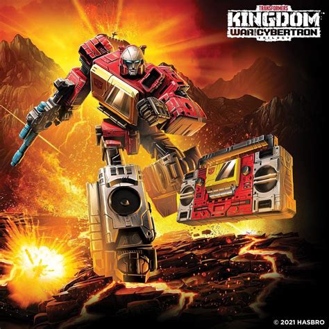 Transformers Kingdom Voyager Blaster, Deluxe Pipes & Deluxe Slammer New ...