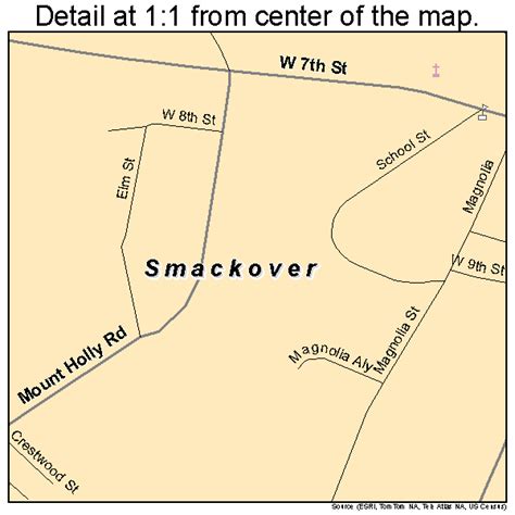 Smackover Arkansas Street Map 0564730