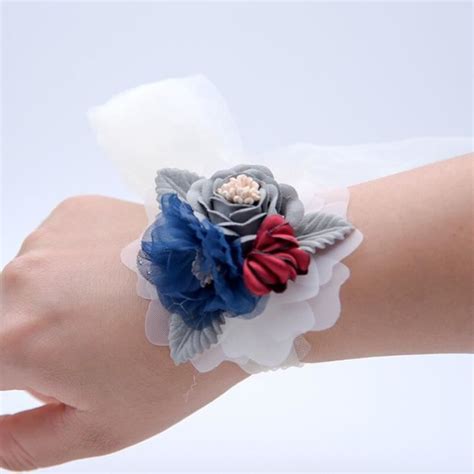 Nouveauté poignet Corsage main Corsage fleurs mariage Corsages main