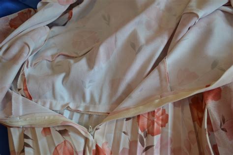 S Pussy Bow Perma Pleat Dress With Belt In Autumn Colors VDS Etsy