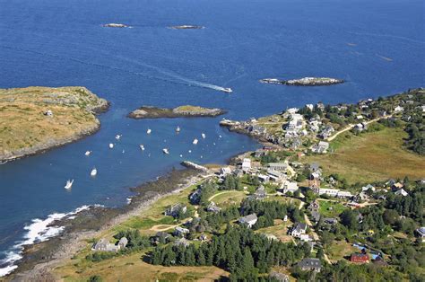 Monhegan Island Harbor In Monhegan Island Me United States Harbor