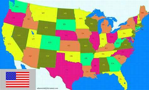 USA 48 Contiguous By Adammistal On DeviantArt