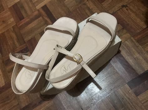 Nude Heels Wedges Rattan Abacca Women S Fashion Footwear Heels On Carousell