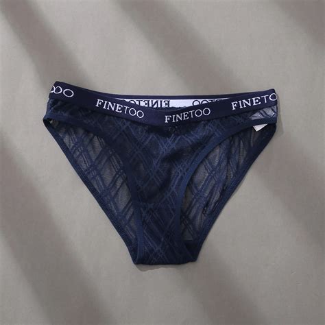 Finetoo New Wholesale Women Sexy Fashion Seamless Soft Lace Briefs M Xl Panties Female Lingerie