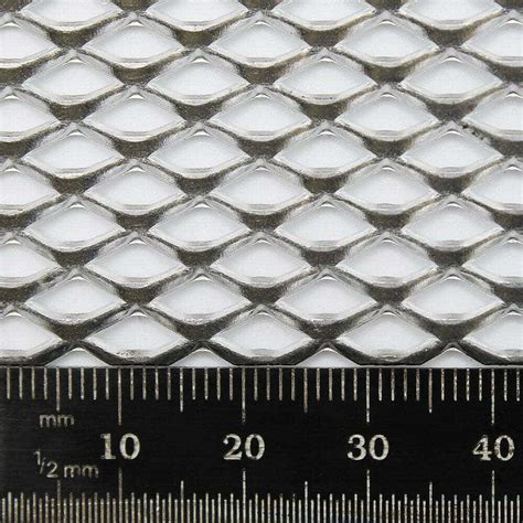 10mm X 8mm Raised Aluminium Expanded Mesh Sheet 2mm Thick The Mesh