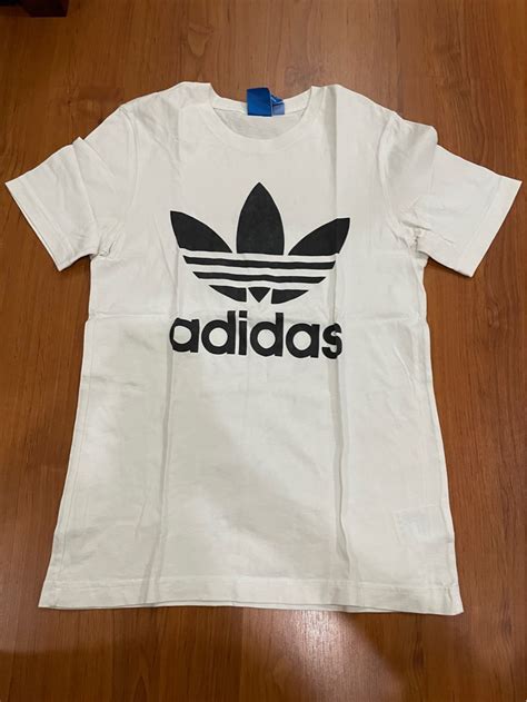 Adidas White T-shirt, Women's Fashion, Tops, Shirts on Carousell