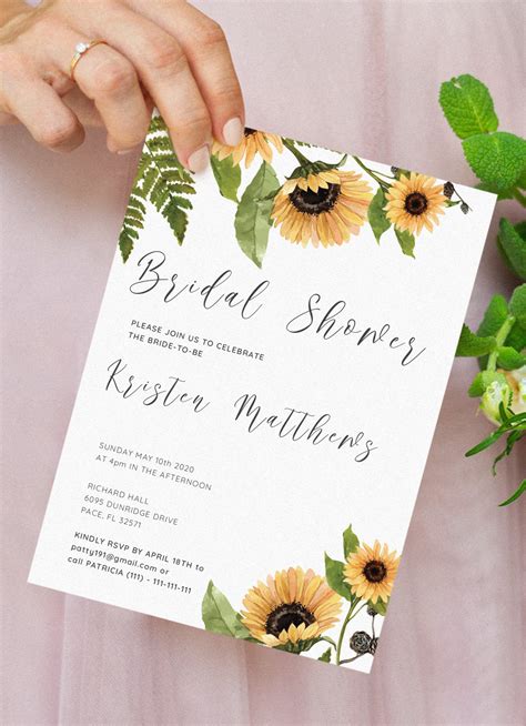 Bridal Shower Invitations Free Printable - Customize and Print