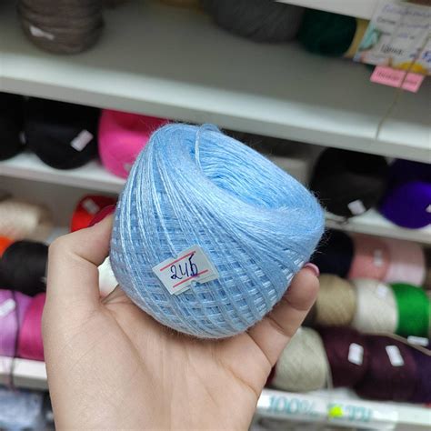 Слонимская пряжа 100% ПАН цвет 24б голубой: продажа, цена в Могилеве ...