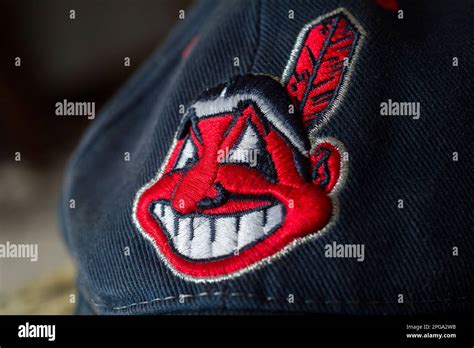Cleveland Indians baseball team mascot, Chief Wahoo Stock Photo - Alamy