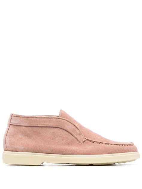 Santoni slip-on Loafers | Pink | FARFETCH BG