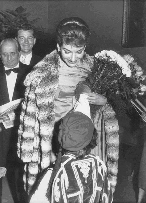 Maria Callas The Iconic Soprano In Chinchilla Fur Coat