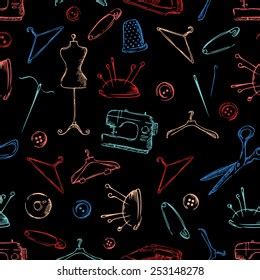 Lingerie Seamless Pattern Flat Line Icons Stock Vector Royalty Free 1276853758 Shutterstock