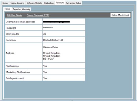 managing   manager  account radiodetection support