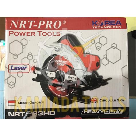 Jual Mesin Gergaji Kayu 7 Inci NRT PRO 583 HD Laser Mesin Circular