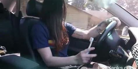 Matilda Is Driving And Fingering Her Pussy During Driving Tnaflix