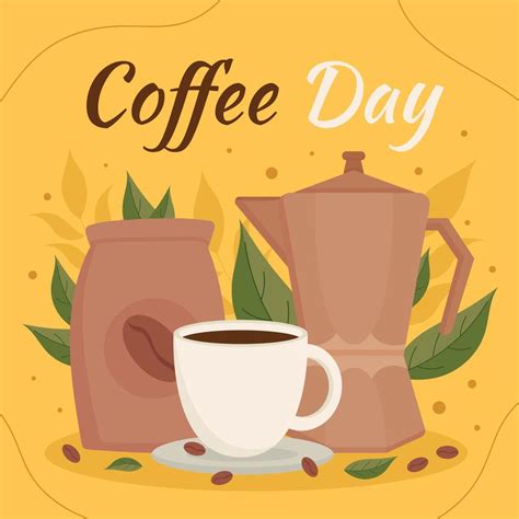 Coffee Day Greetings Template 12013412 Vector Art at Vecteezy