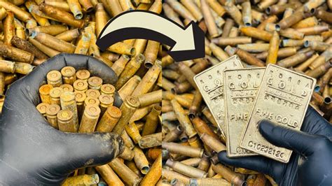 Gold Bullion Bars From Bullet Casings Replica Trash To Treasure