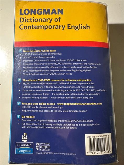 Longman Dictionary of Contemporary English New Edition, Hobbies & Toys ...