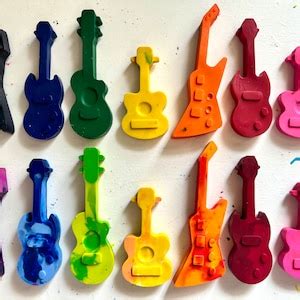 Guitar Party Favor Bags For Birthday Partys Guitar Crayons Musical