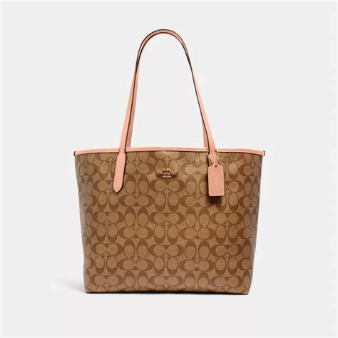 Coach Outlet® City Tote In Signature Canvas